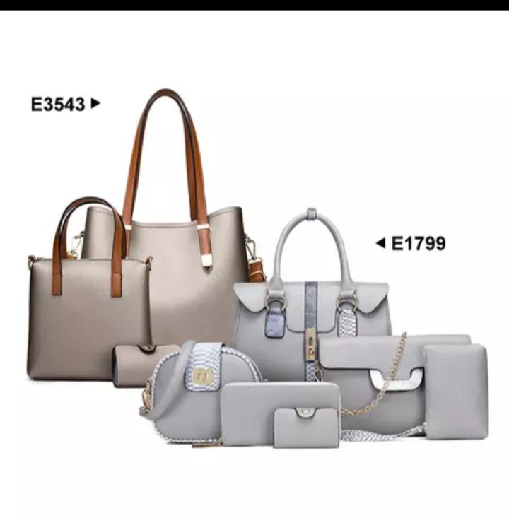 6 in 1 classical ladies leather bag