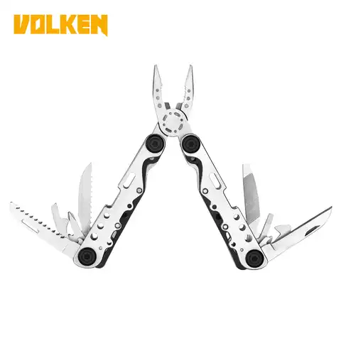 Portable Outdoor Hand Tools Wire Cutter Screwdriver Knife Saw Multi Pocket Mini Folding Plier Survival Keychain Multifunction HKS