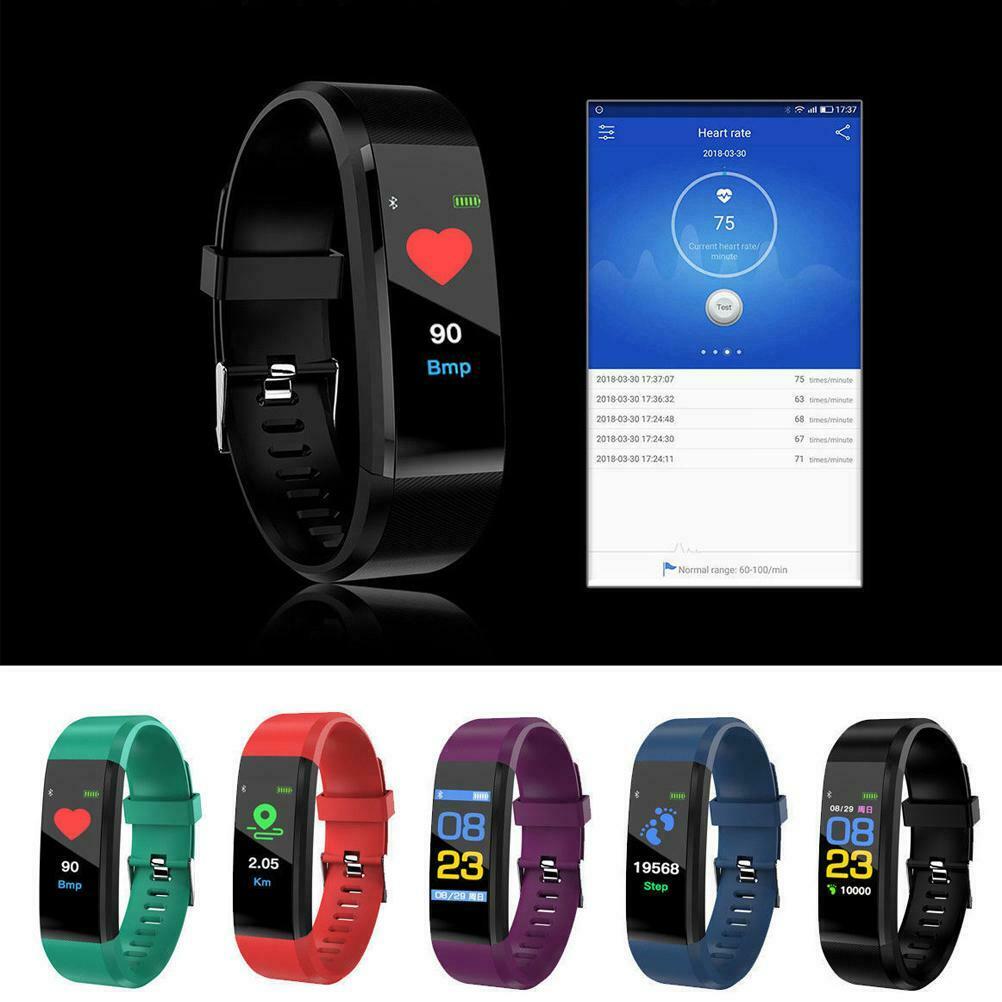 Sport Health Waterproof Fitness Smart Watch Activity Tracker Wrist Band Bracelet
