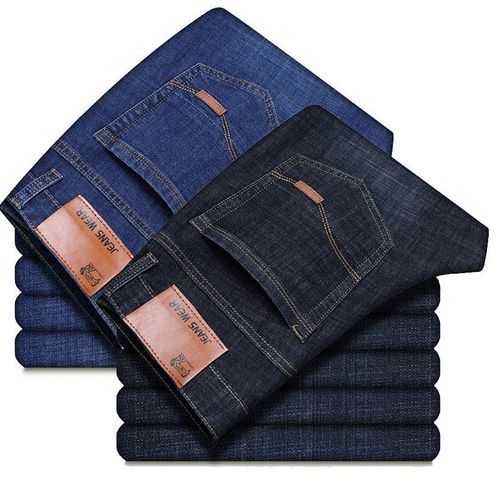 Men Jeans Printed Sweatpants Trousers Jeans ( 2 Pieces )