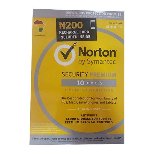 Norton Security Premium 10 Devices
