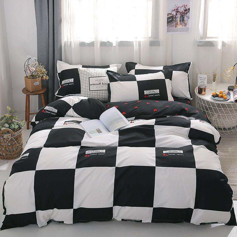 Student bed sheets set quilt duvet cover bedding 4 sets