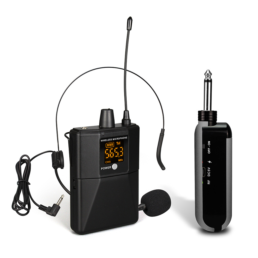 UHF  2 in 1 Wireless Headset Lavalier Microphone Lapel Mic For Teacher Speech