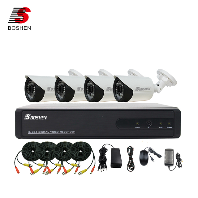 CCTV Camera with DVR 4 CH HD Video Security CCTV Camera System