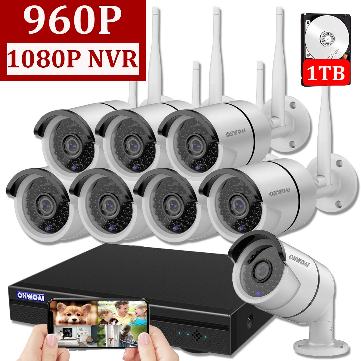 8ch Wireless Security Camera System