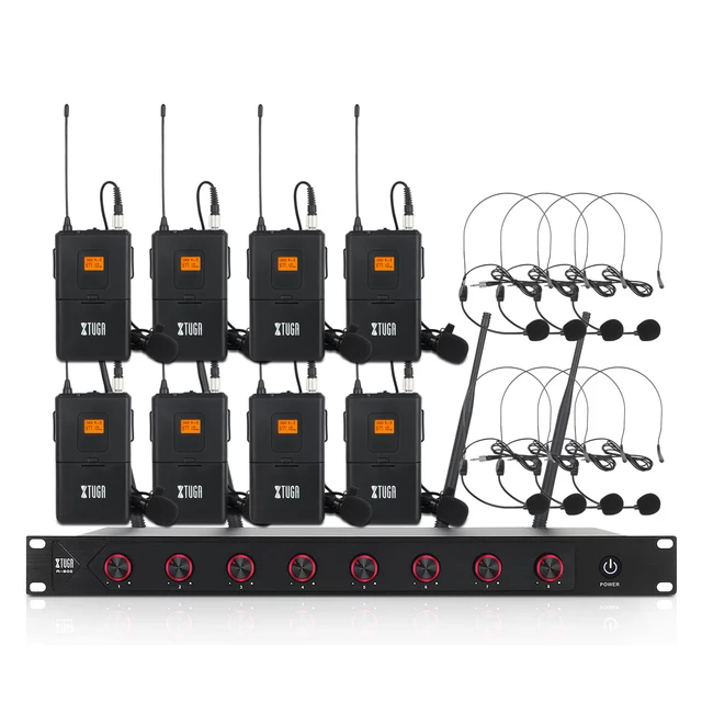UHF 8 Channel Wireless Microphone System Pro 8 Channel