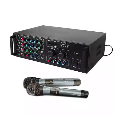Professional digital echo mixer karaoke amplifier
