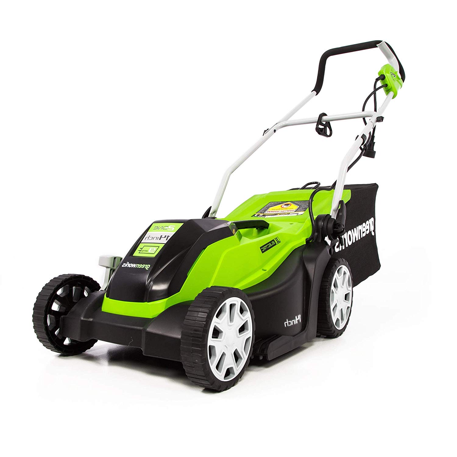 Greenworks 14-Inch 9 Amp Corded Electric Lawn Mower MO09B01