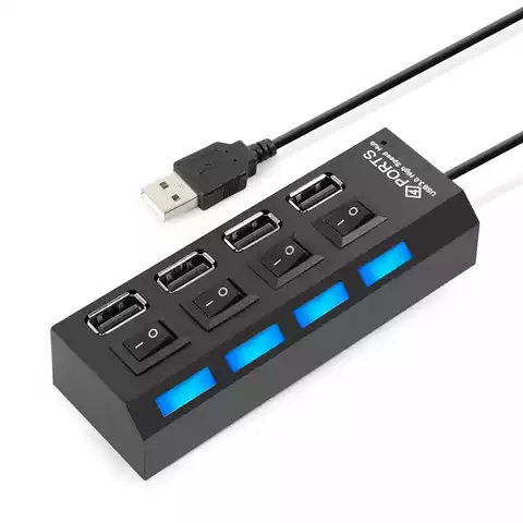 high speed in desk charging charger 7 4 port por USB 2.0 hub