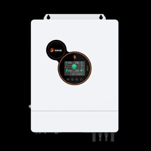SRNE HYP4860S100 6.2KW 48V Hybrid Solar Inverter with Dual MPPT – 500VDC PV Input
