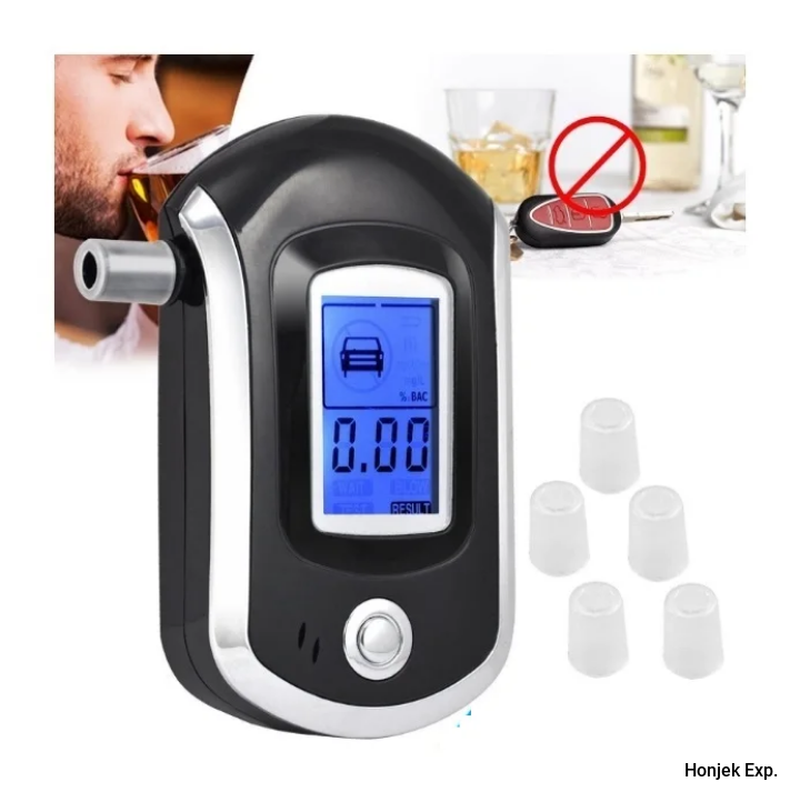 AT6000 alcohol tester portable handheld breathing alcohol detector