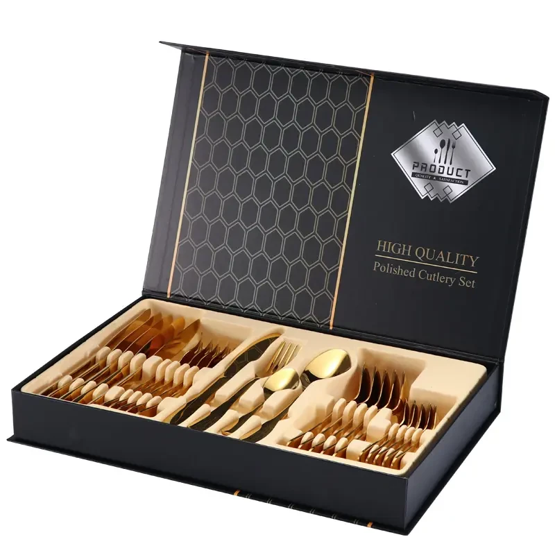 Stainless Steel 24 PCs Cutlery Set For Wedding Party
