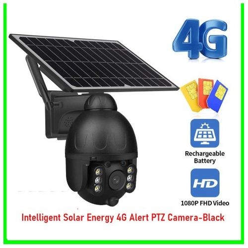 Solar Powered 4G Simcard PTZ CCTV Camera